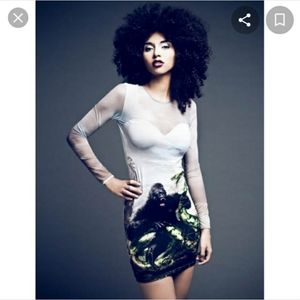 RARE DESIGNER Trash gorilla snake King kong dress - XL